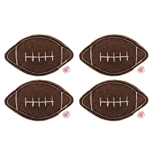 Catnip Toy – Football Shape, Organic Catnip, 100% Wool Felt, Grown & Made in The USA - Football, 4 Pack - color: Football, size: 4 pack