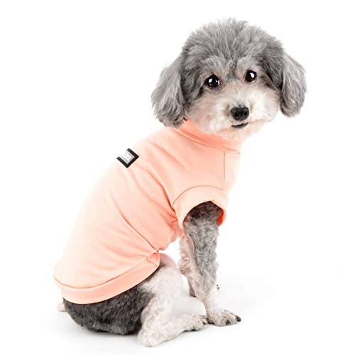 Zunea Small Dogs Shirts Quick Dry Summer T-Shirts Cooling Puppy Clothes Soft Sleeveless Vest Tank Top Breathable Stretchy Pet Girls Boys Chihuahua Apparel Sun Protection for Hot Weather Pink S - color: pink, size: S