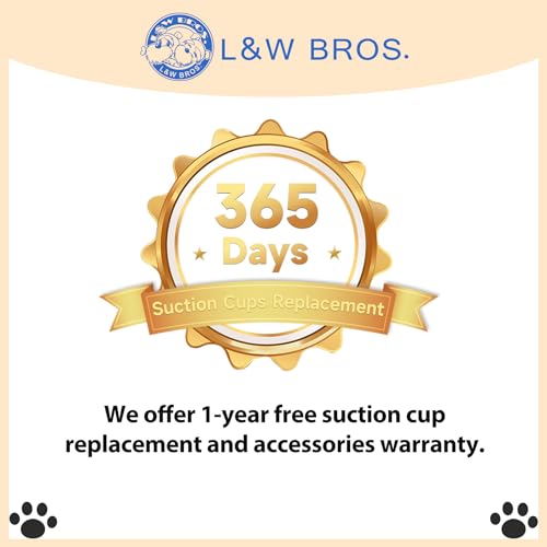 L&W BROS. Cat Window Perch Cushion Bed Cat Hammock with 4 Updated Suction Cups Easy to Assemble Window Bed for Heavy Large Cats (L 1Pc) - size: L