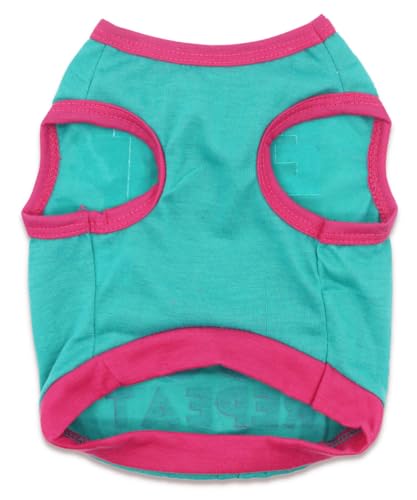 Small Dog T-Shirt Girl Breathable Lightweight Summer Vest Puppy Clothes for Chihuahua Shirts - color: Funny, size: Small (3.3-5.5lb)