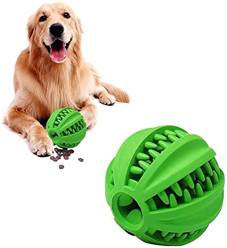 Dog Ball Toy - Interactive Dog Enrichment, Mental Stimulation Treat Embedding Rubber Ball Reduce Boredom (3 inches) - size: 3 inches
