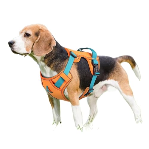 Durable Reflective Dog Harness - Adjustable Mesh Vest for All Breeds and Sizes(Pink,Small) - color: Pink, size: Small