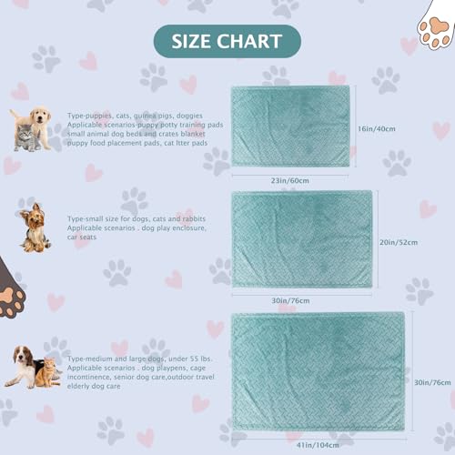 6 Pack Small Dog Blanket, Super Soft Warm Pet Cover Blankets, Wheat Ears Print Puppy Fleece Flannel Blanket for Small Medium Dogs and Cats MW003 - color: Green Wheat Ears, size: 6 Pack of 29.9x20.5 Inches
