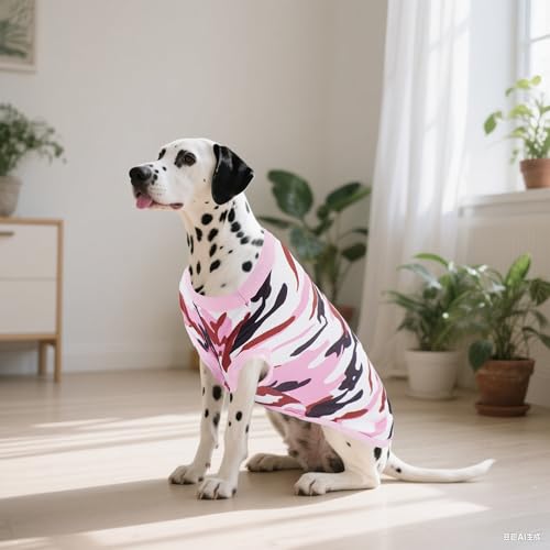 Dog Shirts Camo Female Pink Purple for Small Puppies Doggies Cats Girl Sleeveless Tank Top Tee Clothes Vest Soft Light Weight Stretchable Pack of 2 S - size: Small