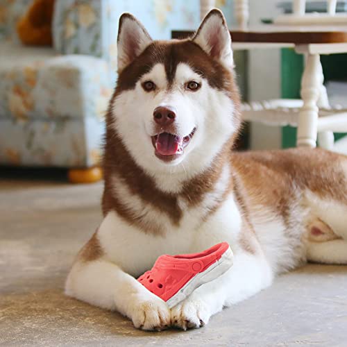 Dog Chew Toys,Tough Dog Toys for Aggressive Chewers,Durable Rubber Puppy Toy, Interactive Puppy Toys Aggressive Chewers Medium Large Breed - color: Red