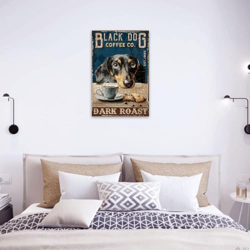 300 Pieces Jigsaw Puzzles for Adults, Black Dog Coffee Co. Dark Roast Dachshund Art Puzzle, Stress Relief Concentration Training Brain Teaser Puzzle 15.7x11 Inch - color: Wooden Puzzle4, size: 300 Piece pcs