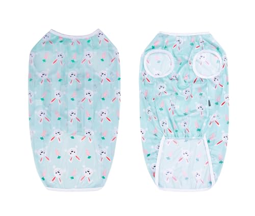 HDKUW Pet Clothes,Dog Summer T-Shirt Cool Breathable Sunscreen Dog Vest Clothes Outfit Costume for Medium Large Dogs Light Green Rabbit 4XL - color: Light Green Rabbit, size: 4XL
