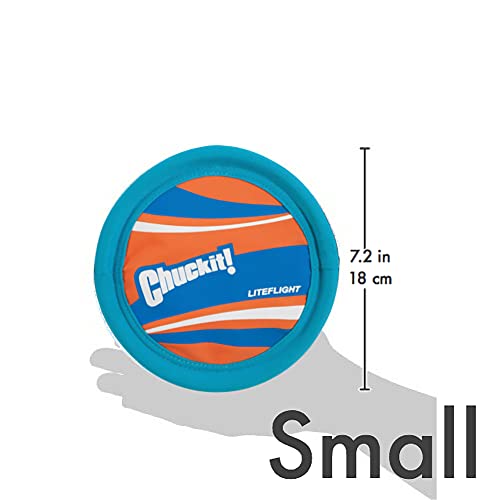 ChuckIt! 31389 7" Pet Lite Flight - color: Blue/Orange, size: 7 in