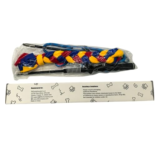 Interactive Flirt Pole Toy for Dogs – Agility Training & Exercise Chase Stick, Durable Tug Teaser Wand with Strong Rope Lure, Outdoor Play Toy for All Dog Sizes (35-Inch Pole)