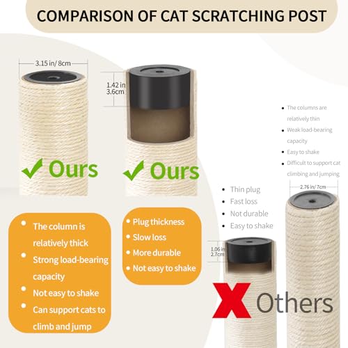 59" Big Modern Cat Tree Tower, Cat Tower Sisal-Covered Scratching Posts for Indoor Cats, Oak Wood Cat Tree for Large Cats, Multi-Level Cat Condo with Space Capsule Nest, Cat Furniture Activity Centre - color: DC888 new