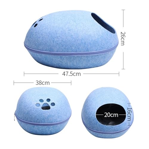 Cozy Cat Bed, Removable Pet House for Cats, Breathable Puppy & Cat Pet Supplies(B)
