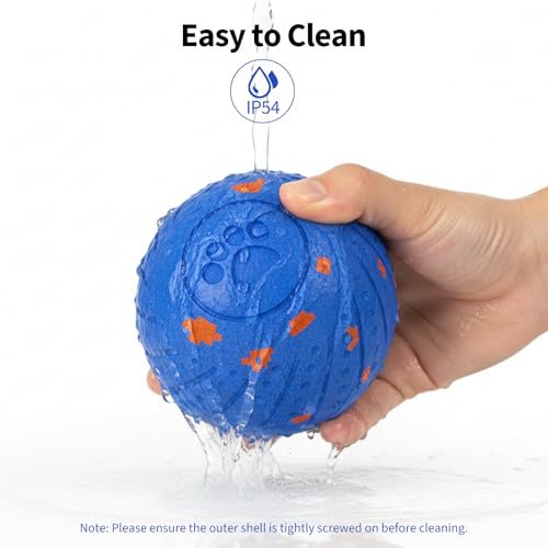 Dog Toys for Medium Large Dogs to Keep Them Busy, Smart Interactive Dog Balls with Automatic Moving Bouncing Vibrating for Enrichment, Mental Stimulation, Anti Boredom, Blue - color: Blue