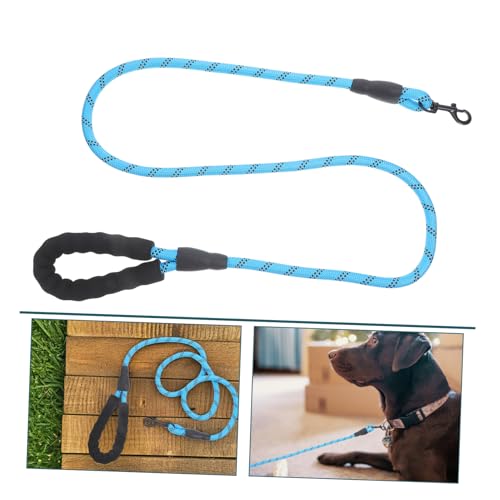 Nylon Reflective Dog Leash with Comfort Handle Heavy Duty Traction Rope for Small Large Dogs Training Safe Night Walking and Running