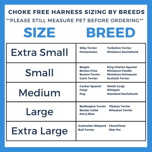 Velpro Mesh Pet Shoulder Harness Collar, 17"-18", Blue - color: Blue, size: Large - 17"-18" Chest