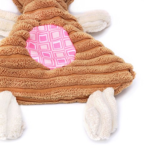 No Stuffing Dog Toys with Squeaker, Durable Dog Chew Toys, Small Dogs & Puppies, Rabbit & Elephant - size: Rabbit & Elephant