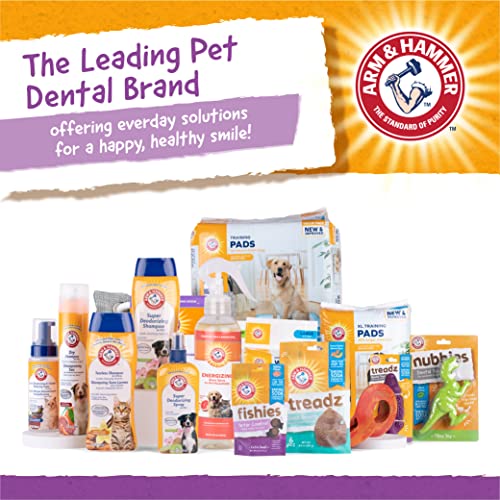 Arm & Hammer for Pets Super Treadz Gorilla Dental Chew Toy for Dogs - Dog Dental Toys Reduce Plaque & Tartar Buildup Without Brushing - Safe for Dogs up to 35 Lbs (Pack of 12) - size: Large (Pack of 12), style: Gorilla