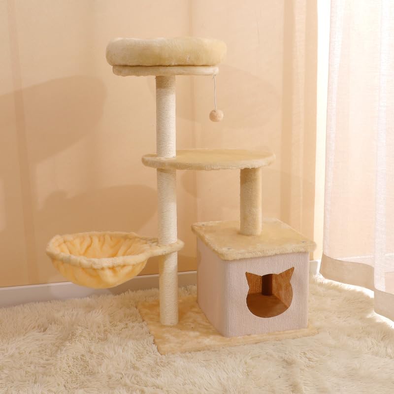 PowerKing Natural Sisal Replacement Scratching Post, 4 Pieces M8 Cat Scratch Post Refill Pole Parts for Refurbishment, White, Include Screws, White, 15.74''+15.74''+7.87''+7.87'' - color: White, size: 15.7''+15.7''+7.87''+7.87'' (2.67''Thick)