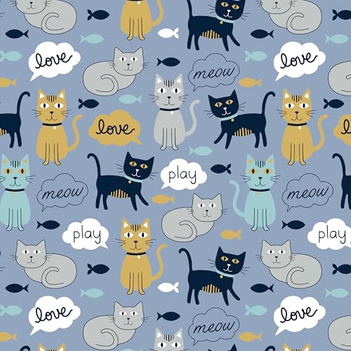 Kitty City Blue Cat-Themed Cat Play Furniture Set, Collapsible Pop-Up Cat Toys Combo with Cube, Tunnel & House, Indoor Cat Playground for Play, Hiding & Lounging - color: G) Cat Print Play Combo (Blue)