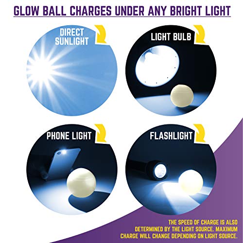 Chew King Dog Fetch Balls and Glowing Balls for Medium Breeds