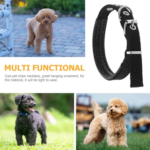 Adjustable Pet Collar Soft Foam Collar with Alloy Buckle Size S Comfortable Neck Decor for Cats and Dogs