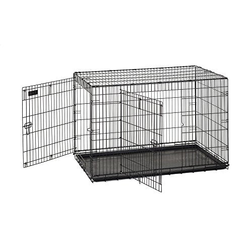 Precision Pet Products Two Door Great Crate Wire Dog Crate, 48 Inch, For Pets 90-125 lbs, With 5-Point Locking System - size: 48.0"L x 30.0"W x 32.0"H