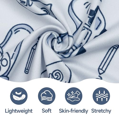 XPUDAC 4 Pack Dog Pajamas, Soft Puppy Clothes with Drawstring Adjustable Stretchy Dogs Onesie for Small Medium Doggie Shed Defender Dog Suit Pet Outfit Boy, XL - size: X-Large(Chest:18.1~20.9")