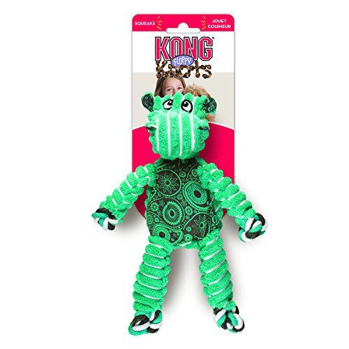 KONG Floppy Knots - Knotted Rope Dog Toy Entices Play - Tug Toy Satisfies Natural Instincts - Dog Supplies with Floppy Design & Minimal Stuffing - Hippo, for Medium/Large Dogs - color: Hippo, size: Medium/Large