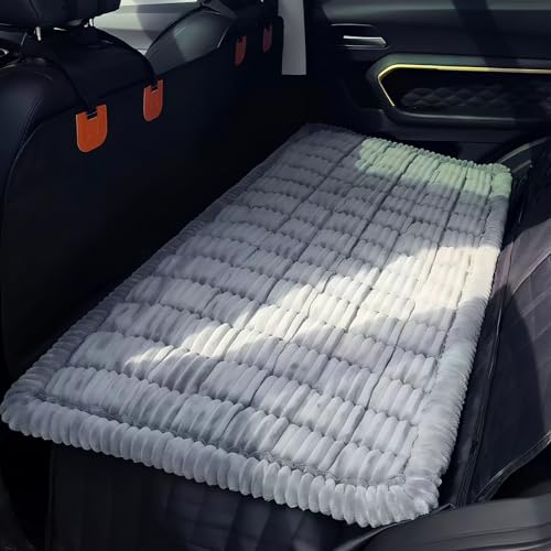 Backseat Dog Car Bed Mat, Non-Slip Travel Dog Bed for Backseat Extenders, Lightweight & Easy-to-Store, Soft Durable & Easy-to-Clean Car Seat Protector for SUVs, Trucks & Sedans (23.5" x 51")