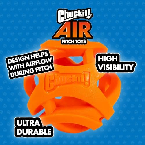 32215 Chuckit Breathe Right Stick - Orange, Large - Pack of 3