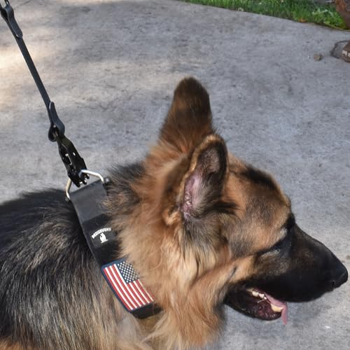 Heavy Duty Waterproof Dog Leash - Large Scissor Frog Quick Release Clasp, PVC Rubber Coated Nylon Training Lead for Large and X-Large Dogs, Odor Free, Durable, Easy to Clean, Nonslip Grip, Secure Hold - size: 6FTSM