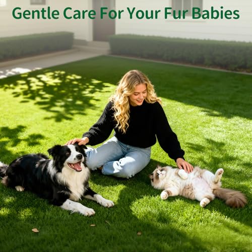 GLADFRESIT Pet Grooming Glove Wipes for Dogs & Cats, Hypoallergenic Deodorizing Cleansing Wipes with Coconut Oil & Botanical Extracts, Daily & Outdoor Care, 60g Portable and Lightweight (6 Pcs) - size: 6 PCS