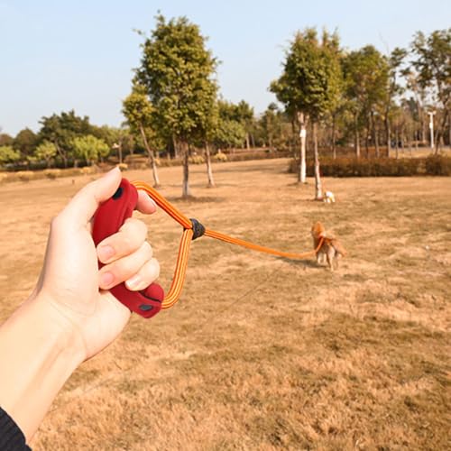 2PCS Dog Leash Grip Handle Sleeve - Leash Wrap - Soft Velvet & Polyester Mesh Ensure Comfortable Grip - Dog Leashes/Box/Bag Handle Cover Protection Pads(Red) - color: Red