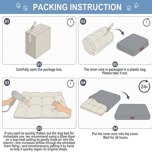 Indestructible Dog Beds Large Sized Dog ,Dual-Layer Construction Crate Bed with Sponge and Memory Foam with Removable Washable Cover, Ultra Soft Surface & Non-Slip Bottom-35 x23 - size: 35"L x 23"W x 3"Th