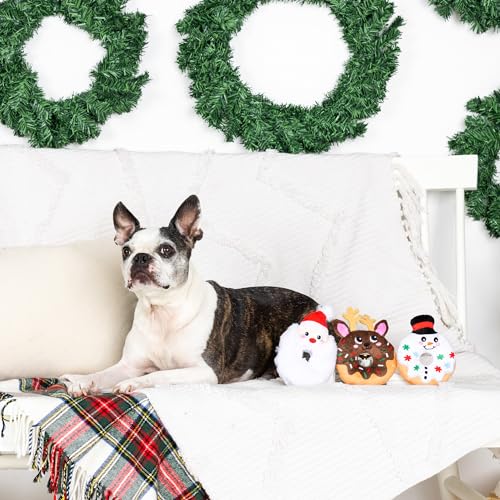 Fringe Studio Plush Dog Toy Set, A Hole Lot of Holiday Fun, 3 Piece Set, Pet Shop Collection (662064) - color: Holiday Fun