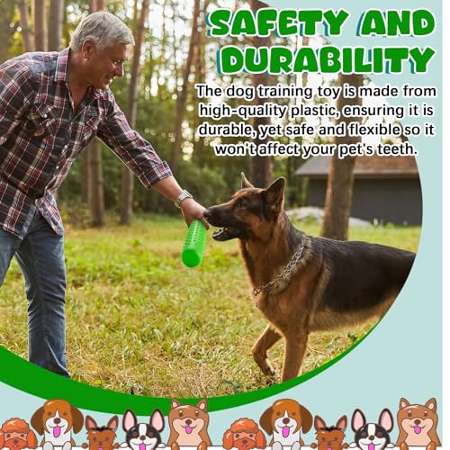 Blueweenly 4 Pcs Dog Bumper Toy for Water Retrieving Plastic Puppy Training Dummy Dog Float Toy Lightweight for Float on The Water Pool Outdoor Training Hunting Fetching (Green) - color: Green