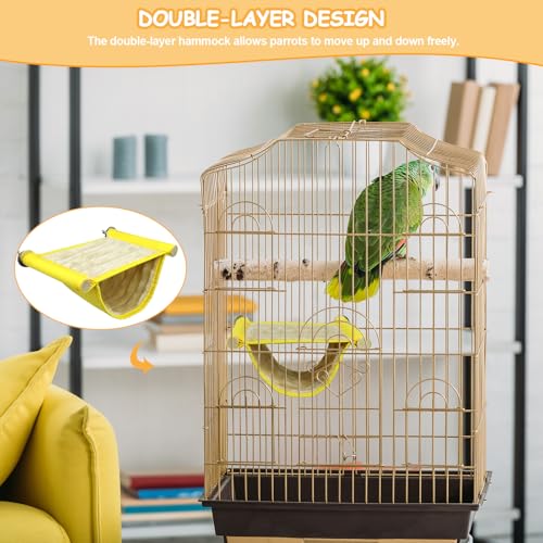 Winter Warm Bird Nest Bed, Parrot Hanging Nest, Cage Hammock, Snuggle Hut for Parakeet Budgies Cockatiels Lovebird Cockatoo Finch Hamster Chinchilla