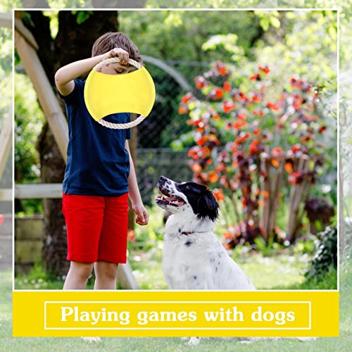 36 Pieces Flying Disc Dog Rope Toys Dog Toy Dog Training Toy Assortment Puppy Chew Rope Toy for Large Medium Small Breeds Pet Training Throwing Playing and Teething Clean