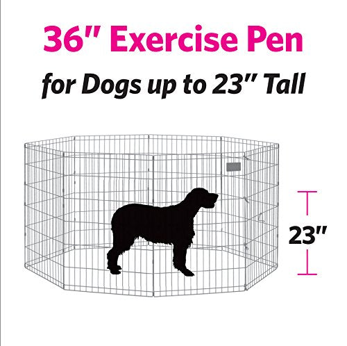 MidWest Homes for Pets Add-on Panel, 36 Inch - color: Black, size: 36H-Inch Pen Extension Panel