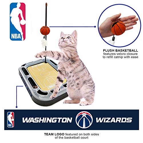 Washington Wizards Basketball Cat Scratcher Toy - color: Washington Wizards