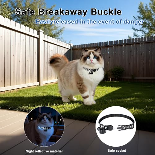 2026 Compact Cat Collar Tracker Set – Ultra Lightweight 0.1oz Reduces Pet Burden, Adjustable 7–13 Inch for Cats, Only Compatible with iPhone Find My App, Not Support Android Phones