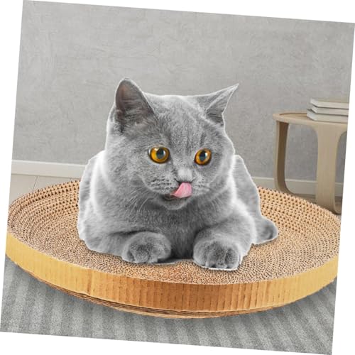 3pcs Cat Scratcher Replacement Pads, Corrugated Cardboard Sturdy Scratchers for Indoor Cats and Kittens, Wear-Resistant Funny Kitten Scratch Pads for Room Use