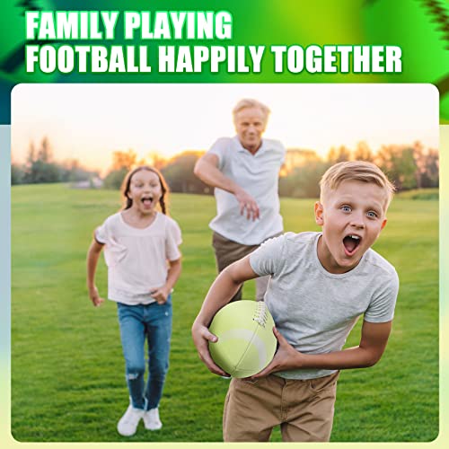 Civaner Glow in The Dark Football Light Up Youth Size for Kids Teens and Adults Junior Football Small Luminous Sports Balls Gifts for Boys School Games Outdoor Activity