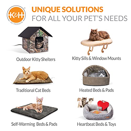 K&H Pet Products Universal Mount Kitty Sill Hooded Fleece 14 X 24 Inches