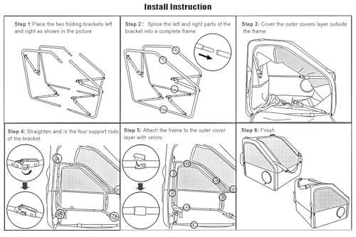 Large Portable Pet Crate for Car Travel, 24"x22"x25" Foldable Dog & Cat Carrier with Secures Seatbelt & Headrest Strap, Oxford Soft-Sided Pet Kennel with Removable Bed for Medium & Large Pet