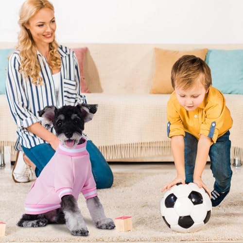 BINGPET Large Dog Sweater Pullover Fleece Vest with Leash Hole & D-Ring,Cotton Dog Hoodie for Small Medium Large Dogs Puppy Boys Girls,Thick Soft Fleece Winter Dog Clothes Cold Weather Sweatshirt Coat - color: Pink, size: XS(Chest: 15",Neck: 10",Back: 10"