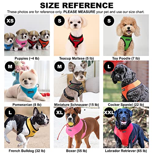 Puppia Soft Dog Harness No Choke Over-The-Head Triple Layered Breathable Mesh Adjustable Chest Belt and Quick-Release Buckle, Black, X-Large - color: Black, size: X-Large