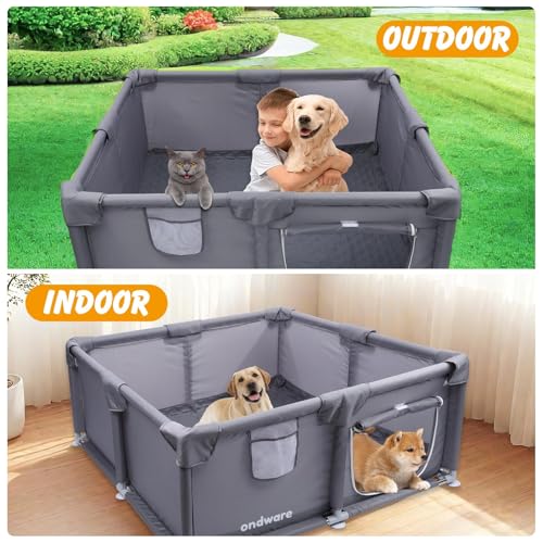 Whelping Box for Dogs and Puppies, 38×38×18 in Whelping Supplies with Waterproof Whelping Pad for Medium Small Dogs - style: 38×38×18in
