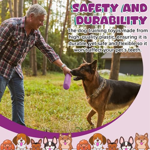 Blueweenly 4 Pcs Dog Bumper Toy for Water Retrieving Plastic Puppy Training Dummy Dog Float Toy Lightweight for Float on The Water Pool Outdoor Training Hunting Fetching (Purple) - color: Purple