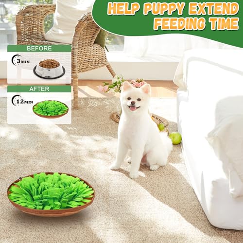 Snuffle Mat for Dogs Cats, Interactive Pet Non Slip Sniff Mat for Slow Eating Cognitive Puzzle Feeder for Enrichment Mental Stimulation Toys Keeping Boredom Away