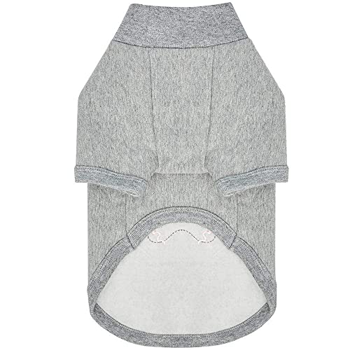 Blueberry Pet Soft & Comfy Merry Christmas Holiday Festive Gingerbread Man Pullover Turtleneck Fall Winter Dog Sweatshirt Coat, Back Length 12", Warm Clothes for Small Dogs - color: Gingerbread Man, size: 12 inch (Pack of 1)